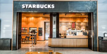 Front of Starbucks at International Terminal