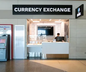 Currency exchange at SFO International Terminal