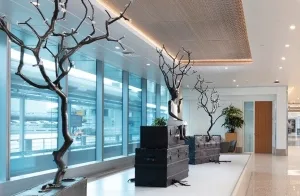 Courtyard 3 Connector with artwork at SFO